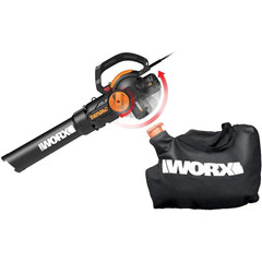 WORX Trivac 12-Amp Corded 600 CFM Electric Leaf Blower, Vacuum & Mulcher