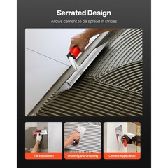 10.9 x 4.4 in Ergonomic Tile Trowel for Smooth Application