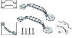 Garage Door Bottom Lift Handle 2 Pack Heavy Duty Iron Silver Replacement Door…
