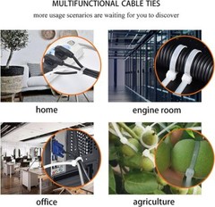 (36″ INCH) 10 – 20 PACK BLACK CABLE ZIP TIES Heavy Duty UV Resistant Nylon 66 UL