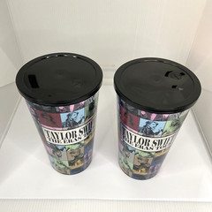 LOT OF 2-Taylor Swift THE ERAS TOUR Movie 32 oz Plastic Cups w/lids
