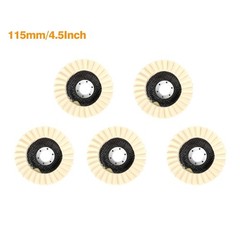 5pcs 4.5/5″ Felt Flap Disc Wool Polishing Buffing Wheel Pad for Metal Stone Wood