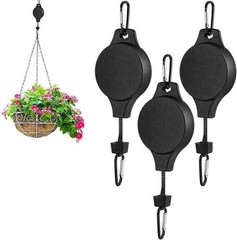 Gardening Plant Hooks Retractable Elevating Hanging Basket Bird Cage Bird