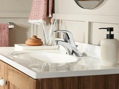 MOEN Adler WS84503 Centerset Single Handle Low-Arc Bathroom Faucet in Chrome