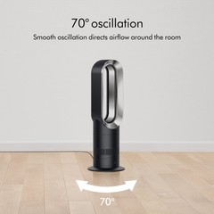 DYSON AM09 HOT + COOL FAN HEATER Jet Focus BLACK/NICKEL WITH REMOTE