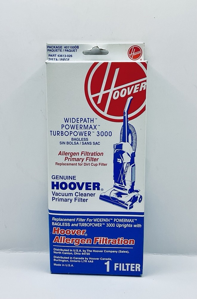GENUINE HOOVER ALLERGEN FILTRATION PRIMARY FILTER FOR UPRIGHT BAGLESS VACUUMS