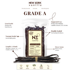 Whole Vanilla Beans, Grade A Vanilla Pods, Vanilla Beans for Making Extract