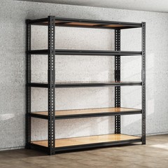 5-Tier Heavy Duty Metal Shelving Unit Garage Shelves Adjustable Utility Rack