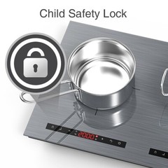 Induction Cooktop Electric Cooktop 2 Burner Electric Stovetop 110V Touch Control