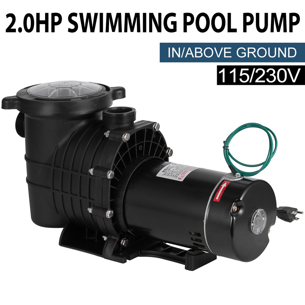 115V/230V 2.0HP Swimming Pool Pump In/Above Ground with Motor Strainer Hayward