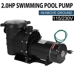 115V/230V 2.0HP Swimming Pool Pump In/Above Ground with Motor Strainer Hayward
