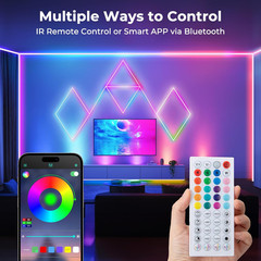 50FT LED Neon Rope Lights, Flexible Led Rope Lights Control with App/Remote, IP6