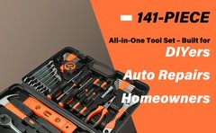 141 Piece Tool Set Auto Repair Tool Combination Package Socket Wrench Mixed Tool