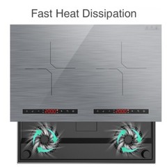 Induction Cooktop Electric Cooktop 2 Burner Electric Stovetop 110V Touch Control
