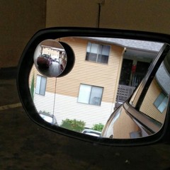 Car Blind Spot Mirror, HD Glass Wide Angle Side Rear View Mirror, round Stick-On