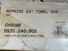 PORCHER- REPRISE 24″ INCH TOWEL BAR-CHROME 5535.240.002