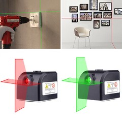 Mini Cross Red / Green Laser Level 2 Lines Horizontal and Vertical Cross Line vP