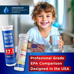 All-New 20 in 1 Drinking Water Testing Kit 120 Strips, Home Tap, Well Water Test