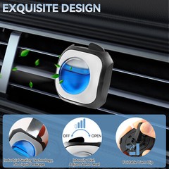 6x Car Vent Clip Air Freshener Aromatherapy Scent Diffuser Truck Odor Eliminator