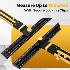 Stair Tread Template Tool (Brass/Black) Stair Tread Measuring Tool – Stair Tread