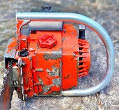 VTG Homelite Super XL Chainsaw Runs Well READ Description See Video