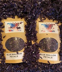 Blue Mallow Petals or Flowers Wild Harvested Dried Herbal Tea Malva Sylvestris
