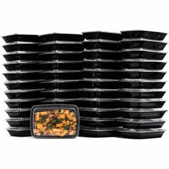 28oz Meal Prep Food Containers with Lids, Reusable Microwavable Plastic BPA free