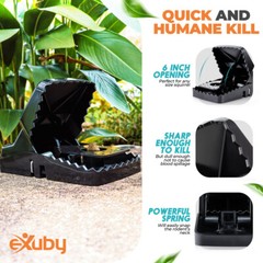 eXuby Squirrel Trap (2 pack) – Powerful Spring – 96% Instant Kill -Easy Setup