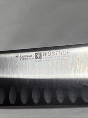 Wüsthof Gourmet 7″ (17cm) Nakiri Knife with a hollow edge model 4195-7