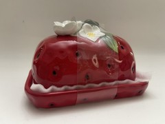 The Strawberry Collection By CornerRuby Butter Dish Hand wash Only