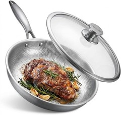 Titanium Frying Pan with Lid 11.8” – PFAS Free & Scratch Resistant Cookware