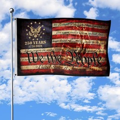 250 Years Anniversary Freedom 4th July Eagle US Flag (24*36 /36*60/ 48*72 Inch)