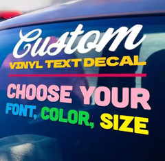Custom Text Vinyl Lettering Sticker Decal Personalized -ANY TEXT – ANY NAME-