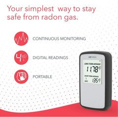 Airthings Corentium Home Radon Detector 223 Portable, Lightweight, Easy-To-Use,