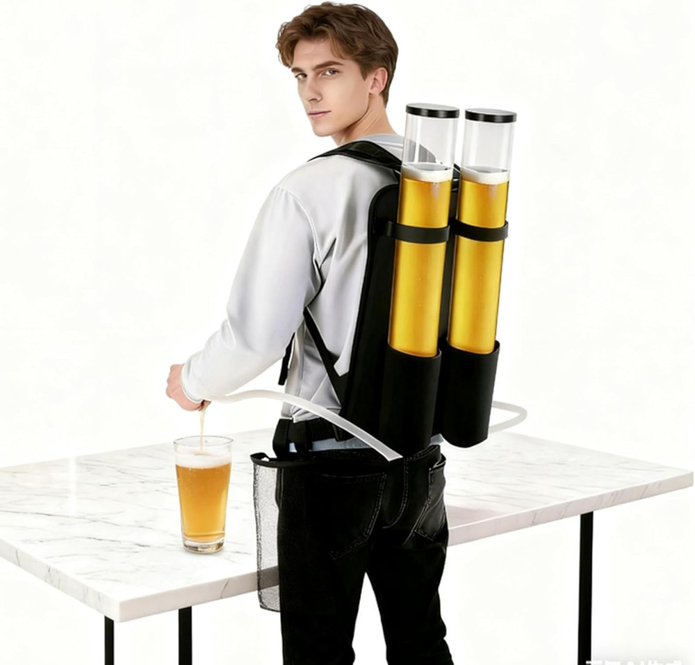 Portable Beer Dispenser, Dual Tank Backpack Drink Dispenser, Backpack Beer