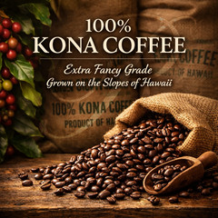 5 lbs of AUTHENTIC Kona Extra Fancy Coffee – Free Shipping!
