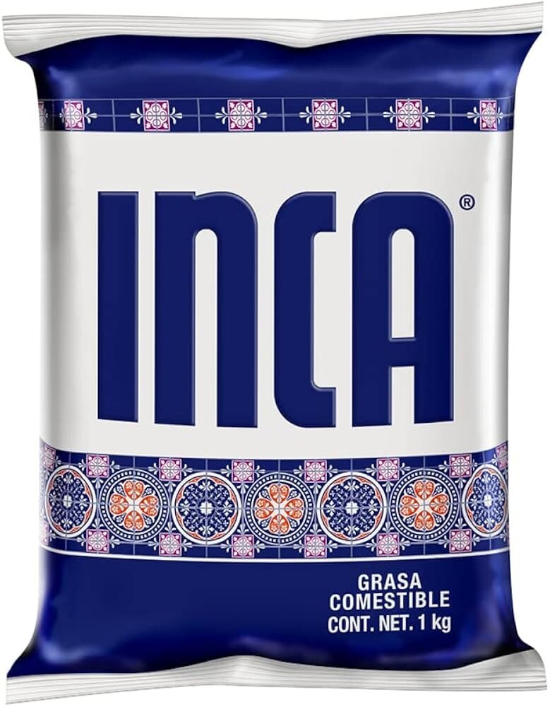MANTECA INCA 1kg GRASA COMESTIBLE (MANTECA VEGETAL MEXICANA)