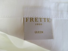 Frette Sabrina White Queen Fitted 4-Piece Sheet Set 100% Cotton NWT