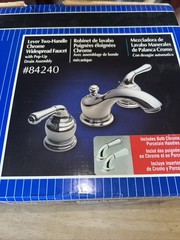 Moen # 84240 Both Chrome And Porcelain Handle New In Box