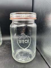 Vintage German Weck Canning Barrel Jar 1.5 L Massivrand 95 Sour Dough