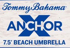 Tommy Bahama 7.5′ Beach Umbrella w/ Tilt BLUE