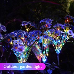 Solar Garden Lights Outdoor Waterproof LED Flower Stake Lamp Yard Patio Decor