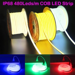 110V 480Leds/m Waterproof COB LED Neon Strip Lights for In/Outdoor Building Room