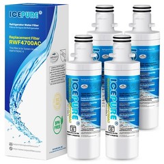 4 PACK Fit For LG LT1000P ADQ747935 MDJ64844601 Water Filter Cartridge Icepure