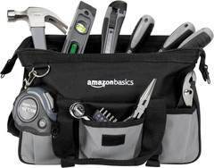 65 Piece Home Repair Tool Kit Set with Carrying Bag, Hand Tools, Socket Set, SAE
