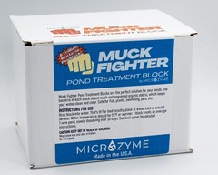 Muck Fighter Pond Treatment Block | Lasts 30 days | Natural Pond Bacteria & Slud