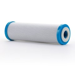 White Potable Water Filter Coconut Shell Carbon Block Filter 0.5 Micron