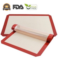 3-Pack Silicone Baking Mat Nonstick Heat Resistant Oven Mats Toaster Liner Sheet