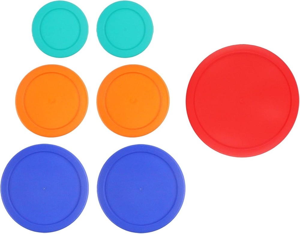 Replacement Lids for Pyrex Glass Containers 1-Cup 2-Cup 4-Cup 7 Cup Round 7pcs