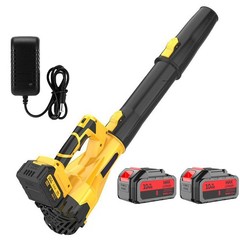 Cordless Leaf Blower 580CFM/160MPH & 6 Speed Levels Electric w/2 Batteries 4.0Ah